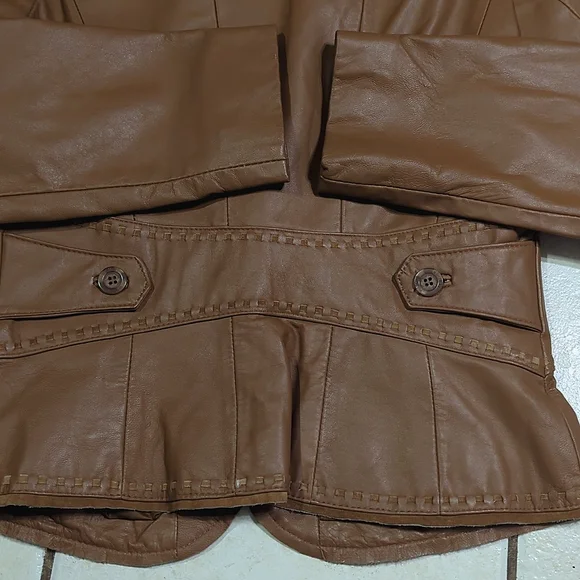 Vintage 70's/80's Brown Leather Jacket - Picture 11 of 12